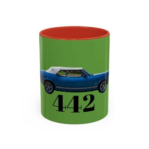Cutlass 442 Oldsmobile 1970 car Coffee Mug (11, 15oz) - Picture 1 of 21