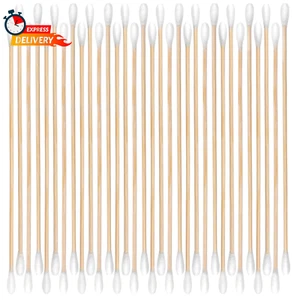 400 Tips! 200Ct 6 Inch Double-Ended Long Cotton Swabs with Strong Bamboo Sticks - Picture 1 of 12