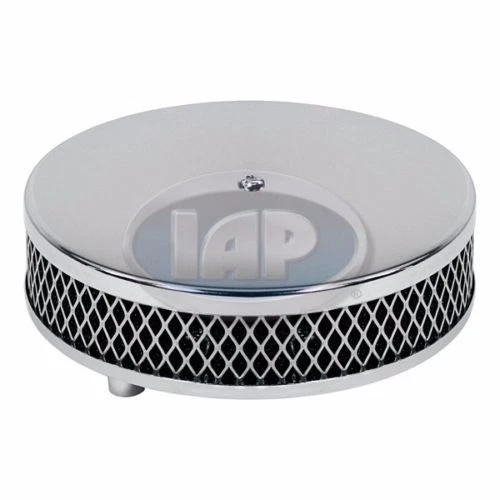 CHROME 空气净化器 2 英寸颈部 6 3/8 英寸 DIAMETER 库存碳水化合物 大众 T1 T2 T3 — 第 1/1 张图片