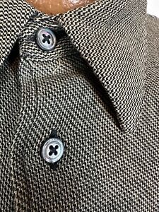 Vintage Gitman Bros Woven Rayon Shirt Men XL Long Sleeve Button Down Binghams