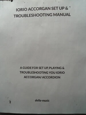 IORIO ACCORGAN/ACORDEÓN CÓMO TOCAR Y SOLUCIONAR PROBLEMAS MANUAL ACCORGAN *RARO NOS Foto 1 de 4
