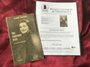 Autogramm INGRID BERGMAN (†1982)-Schauspielerin SCHWEDEN-Beckett COA signed - Picture 1 of 7