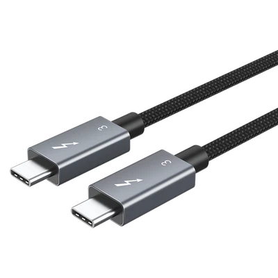 2m Cavo Thunderbolt 3 40 Gbps 100W 5A Ricarica USB C/SSD Esterno eG HUB Dock - Immagine 1 di 4