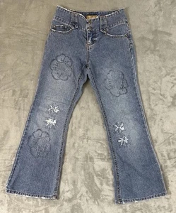 VTG Candies Jeans Women Girls Size 12 Flare Leg Y2K 90s Embroidered Bell Bottom - Picture 1 of 6