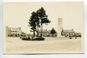 Fort Lewis Washington, Quartier Generale Divisione, Residenza Ufficiale Vintage RPPC - Foto 1 di 3