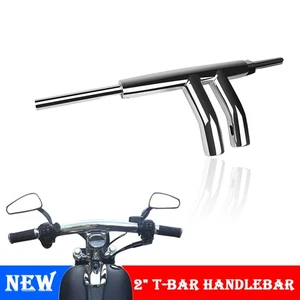 Manillar de barra en T cromado de 6"" de elevación de 2" para Harley V-Rod Touring CVO - Imagen 1 de 12