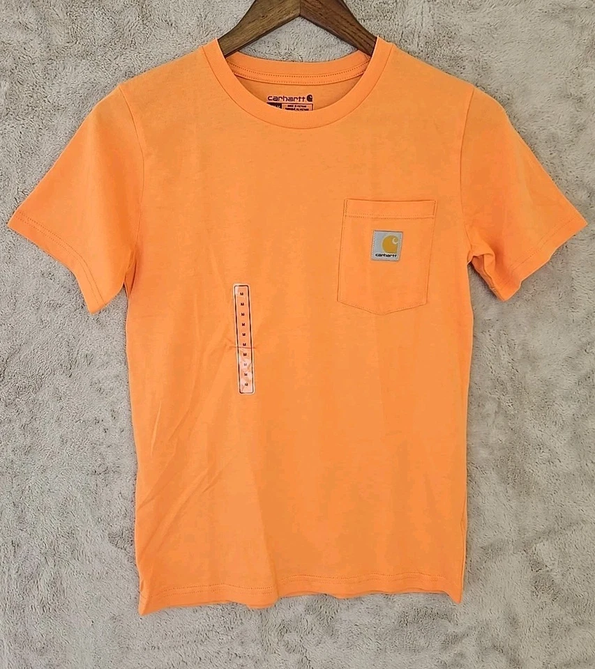 Carhartt Kids Boy Force Relaxed Fit Short Sleeve Pocket T-Shirt size m 10/12