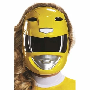 Yellow Ranger Mighty Morphin Saban's Power Rangers Superhero Womens Costume Mask - Picture 1 of 1