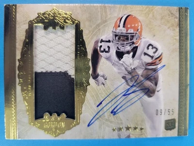 Josh Gordon 2012 Topps Five Star Rookie Auto Patch /55 Gold #169 Browns Rookie - Image 1 of 2