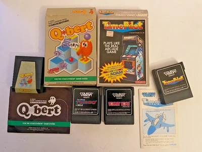 Juegos Colecovision Q-Bert, Time Pilot, Donkey Kong, Turbo Foto 1 de 3