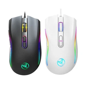 Cord Gamings Mouse, PC Computer Mouse USB Mouse with 7 RGB LED , 3200DPI - Picture 1 of 10