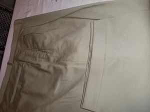 17- MINT Ermenegildo Zegna LIGHT SILKY WOOL TAN PANTS - 40 X 30 - Picture 1 of 2