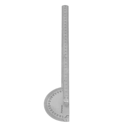 Angle Protractor 0-180°2 Arm Finder Stainless Steel Woodworking Ruler Measure - Image 1 of 4