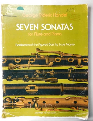 Seven Sonatas for Flute and Piano, Schirmer, 1965. - Image 1 of 4