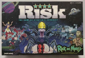 RISK Rick and Morty Edition Board Game HTF Strategy Game Open Box Adult Swim - Picture 1 of 12