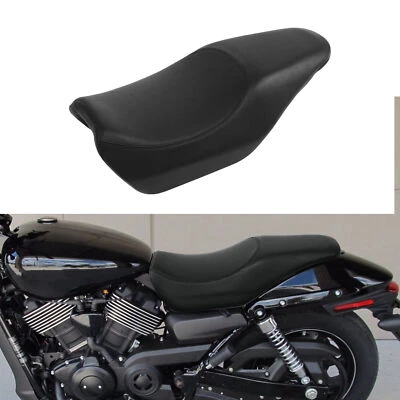 Asiento de pasajero conductor de motocicleta dos apto para Harley Davidson Street 750 500 Foto 1 de 4