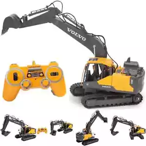 Excavator Toy Radio Control With Light & Sound Construction Digger Volvo 1:16 UK - Picture 1 of 15