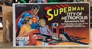 Corgi Superman City of Metropolis Adventure Set w/ (4) Vehicles and box 1979 - Picture 1 of 12
