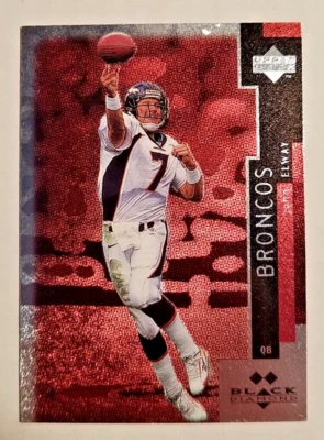 John Elway 1997 Upper Deck Black Diamond Double #143 Broncos B1 - Image 1 of 2