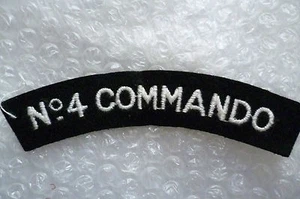 Parches - No. Parche de tela título hombro 4 COMMANDO (Nuevo*, apx.13,2x2,2 cm) - Imagen 1 de 3
