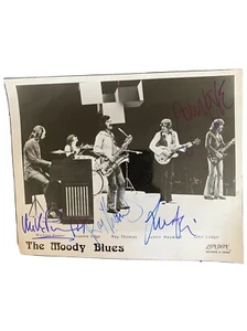 Moody Blues Firmado Justin Hayward, John Lodge, RayThomas, Michael Mike Pinder - Imagen 1 de 2