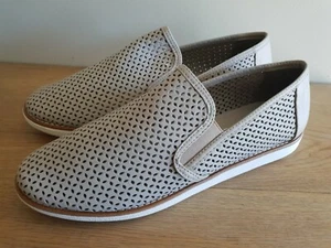 Zapatos Mocasines BUENO Maravilla Cuero Gris TALLA 40 US 9 Hechos a Mano - Imagen 1 de 10