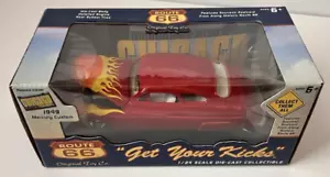 Route 66 1949 Red Mercury Custom Chicago 1/24 Scale Die-Cast - Picture 1 of 4