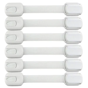 Baby Child Safety Locks Strap | Toddlers Proof Laches or Cabinet | PACK OF 2-4-6 - Bild 1 von 10