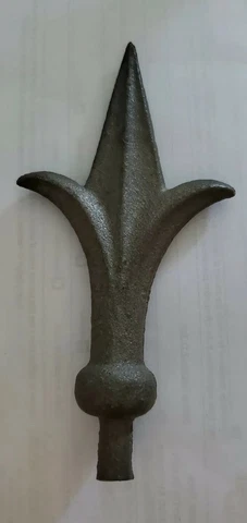 VINTAGE METAL FENCE GARDEN POST /FINIAL FLEUR DE LIS ARCHITECTURAL DECOR Cover