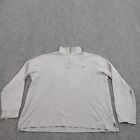 Polo Ralph Lauren Sweater Mens Large Gray 1/4 Zip Lightweight Estate Rib