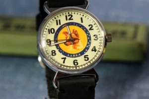 Soviet wrist watch RAKETA Laika Dog-astronaut cool watch from the former USSR - Picture 1 of 12