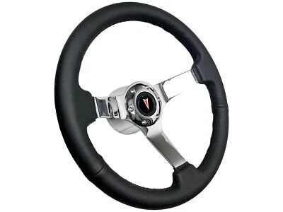 1969-1993 Pontiac GTO Firebird LeMans Black Chrome Spokes Steering Wheel 14" - Imagem 1 de 4
