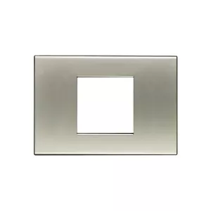 bticino N4819TA 2 Module Plate Livinglight Clear Titanium - Picture 1 of 1