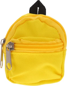 Mini Doll Backpack, Yellow, Polyester, 8X7.5X1.5Cm, Fashionable Doll Accessory - Picture 1 of 14