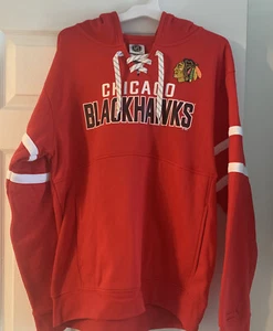 NHL Chicago schwarz Falken rot Kapuzenpullover groß NEU kostenloser Versand - Bild 1 von 5