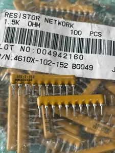 10x 4610X-102-152 1.5K 2% Resistor Networks & Arrays 10pins 1.5KOHMS Isolated - Picture 1 of 4