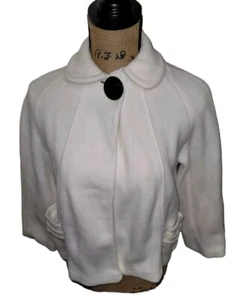 Antigua chaqueta blanca estilo capa años 60 para mujer PEQUEÑA etiqueta Union retroglam Mobwife - Imagen 1 de 13