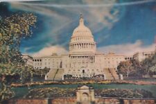 U.S. Capitol Building Washington DC Postcard 3-D Lenticular 6 x 4.5" Vintage 