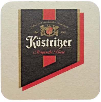 ALTER BIERDECKEL Köstritzer Schwarzbierbrauerei Bad Köstritz Bierfilze Sammeln - Bild 1 von 2