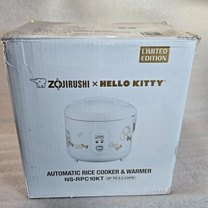 Zojirushi Hello Kitty 5.5-Cup Automatic Rice Cooker & Warmer SMALL CHIP ON EDGE - Picture 1 of 7