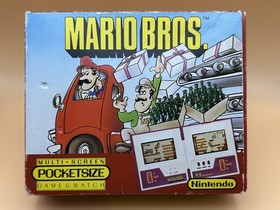 Nintendo Game & Watch Pocketsize MARIO BROS.  MW-56 1983 With Box