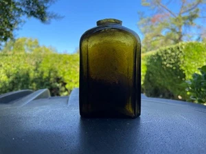 SNUFF BOTTLE CRUDE LOTS OF BUBBLES PONTIL DUG FROM PIONEER DUMP 1840 -1850'S - Picture 1 of 8