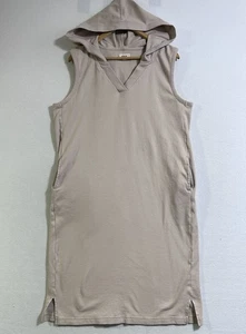 Vestido Pact Airplane para mujer XL beige con capucha algodón orgánico playa sostenible - Imagen 1 de 7