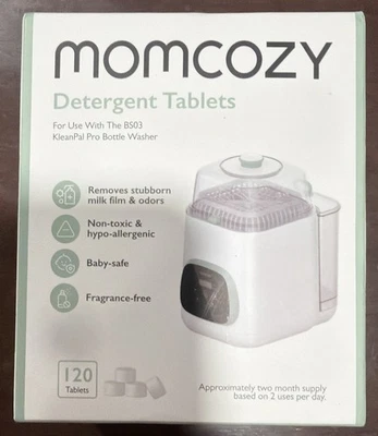 Comprimidos detergente para lavadora de botellas automática Momcozy 120 unidades caducan 27/07 Foto 1 de 4
