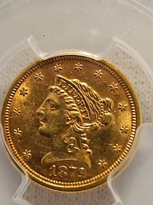 1879 年 Coronet Head 2.50 美元金币。 — 第 1/4 张图片