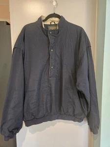 Dockers Golf 1/2 Zip Windbreaker Jacket Men’s Size XL Extra Large Black / Khaki - Picture 1 of 9