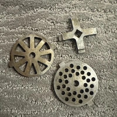 Lot of 3 Blades Oster Regency Kitchen Center Meat Grinder X Shaped Cutting Blade - Image 1 of 2