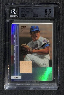 2003 Topps Gallery HOF Artifact Relics AP Game Used Bat #D/25 Tom Seaver BGS 8.5 - Image 1 of 2