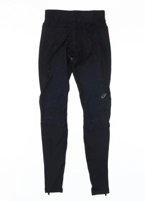 Asics Women's Black Compression Leggings XS - Image 1 of 4