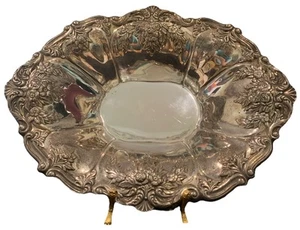 Vintage große Wallace Silber Teller St. Regis Muster Gemüse Servierschale HOCHZEIT - Bild 1 von 12